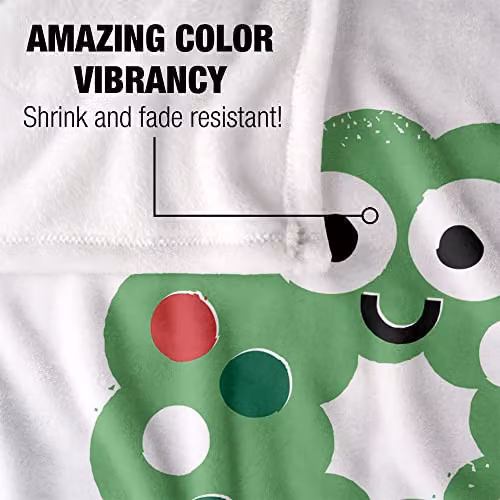 Bcreative David Olenick Hoho Hopeless Silky Touch Super Soft Fleece Throw Blanket in White, W: 152 cm, D: 127 cm – 2