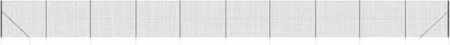 Berkfield Home PVC-Coated Steel Wire Mesh Fence with Spike Anchors, Anthracite and Black, W/H: 25 x 2 m – 1