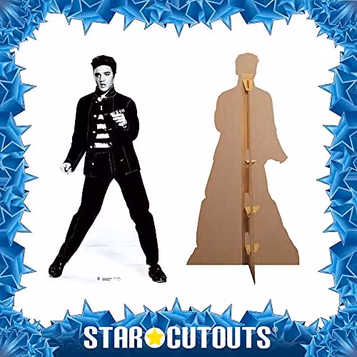 Star Cutouts SC574 Elvis Presley Jailhouse Rock Lifesize Cardboard Cutout, Multicolour Retro Party Decoration – 4