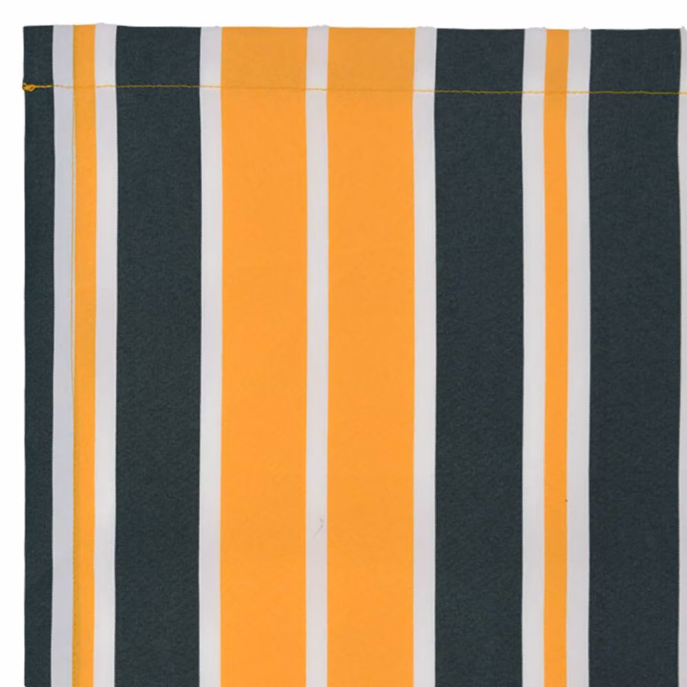 Berkfield Home Striped Awning Valance in Green and Yellow, W: 4.8 m x H: 0.2 m – 4