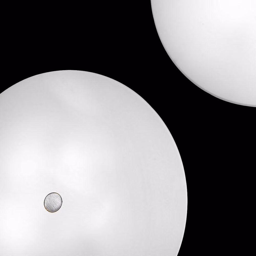 Netlighting Centro Designer Glass Flush Ceiling Light in Grey with Matt Nickel Finish, 4x E27 – 3