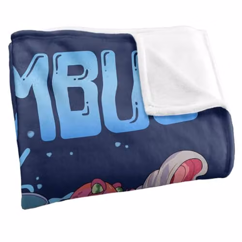Warner Bros. Rick and Morty Mr. Nimbus Design Super Soft Fleece Throw Blanket, Multicolour, W: 152 cm, D: 127 cm – 2