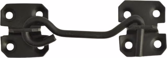Garden Mile Galvanised Steel Cabin Hook in Black