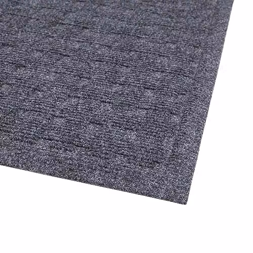 Nicola Spring Heavy Duty Dirt Trapper Door Mats, Pack of 2, Grey, W: 60 cm, D: 40 cm, H: 1 cm – 4