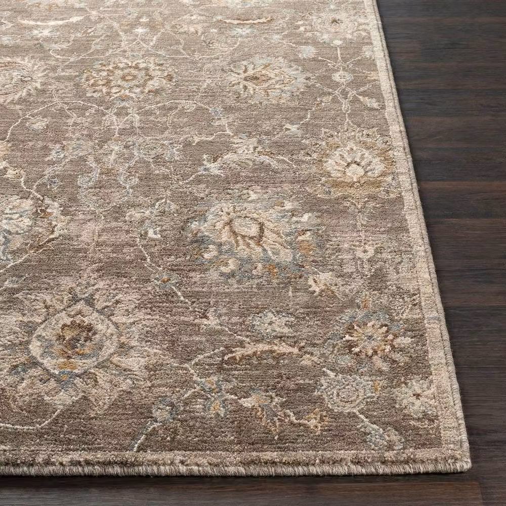 Livabliss Arda Vintage Boho Fringe Living Rug in Brown, Grey and Blue, W: 200 cm, D: 290 cm – 2