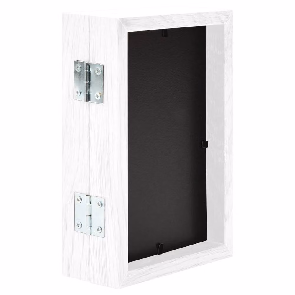 Berkfield Home Modern Bifold Photo Frame Collage in White, W/H: 13 x 18 cm, Pack of 2 – 3
