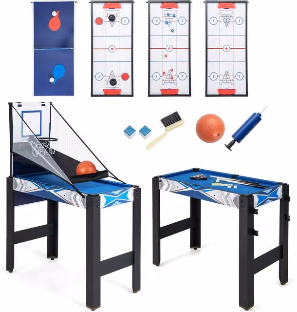 Costway 6-in-1 Combo Game Table in Black
