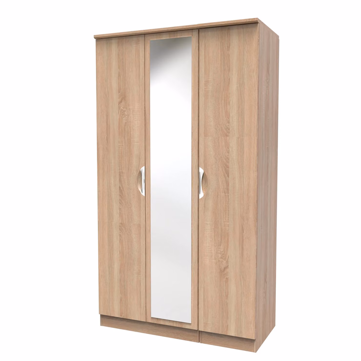2 U Holborn Triple Mirror Wardrobe in Light Oak – 2
