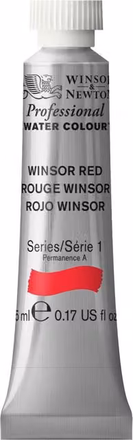Winsor and Newton Professional Watercolour Paint, Winsor Red, 5ml