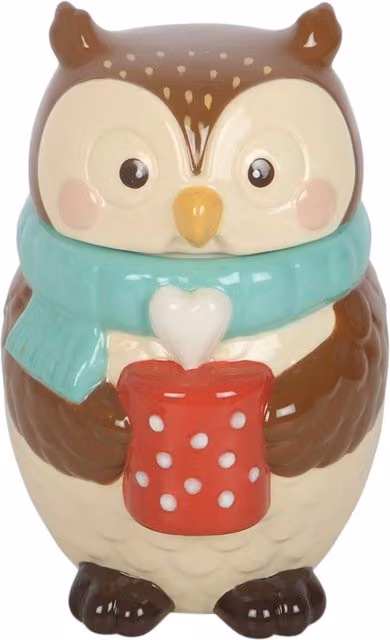Something Different Wholesale Owl Shaped Ceramic Oil Burner in Multicolour and Brown – 3