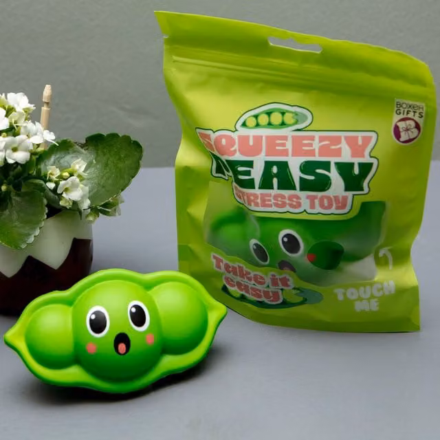 Boxer Gifts Squeezy Peasy Funny Sensory Stress Toy in Green