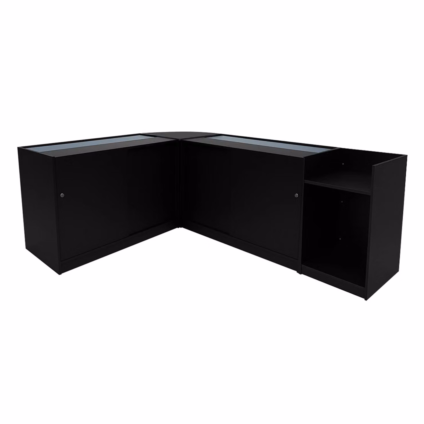 Monstershop Eclipse LED Shop Counter Set LM60, TB60 & 2 x C1200 in Black – 2