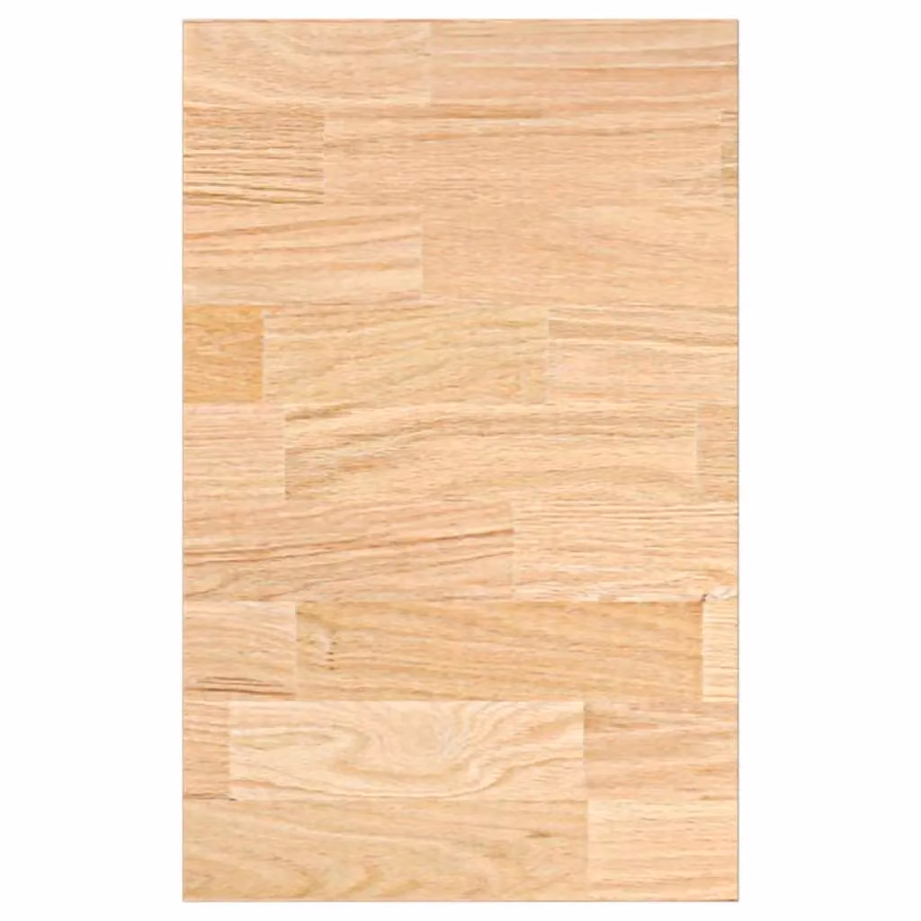 Berkfield Home Solid Wood Oak Kitchen Worktop, Brown, W: 63.5 cm, D: 40 cm, H: 4 cm – 2
