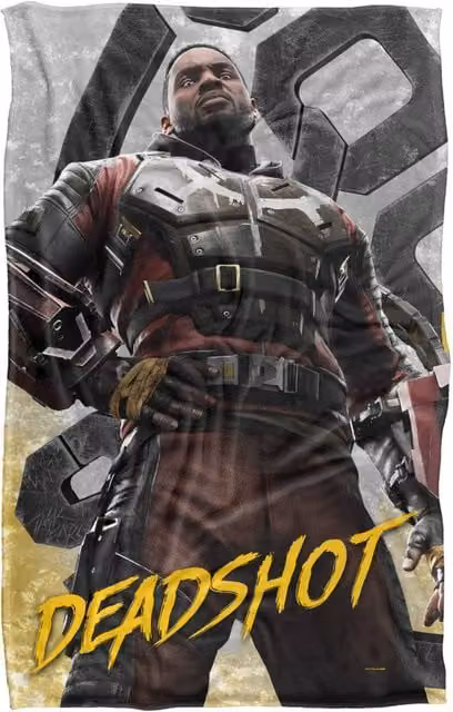 Warner Bros. Suicide Squad Kill The Justice League Deadshot Multicolour Super Soft Polyester Blanket, Large – 1