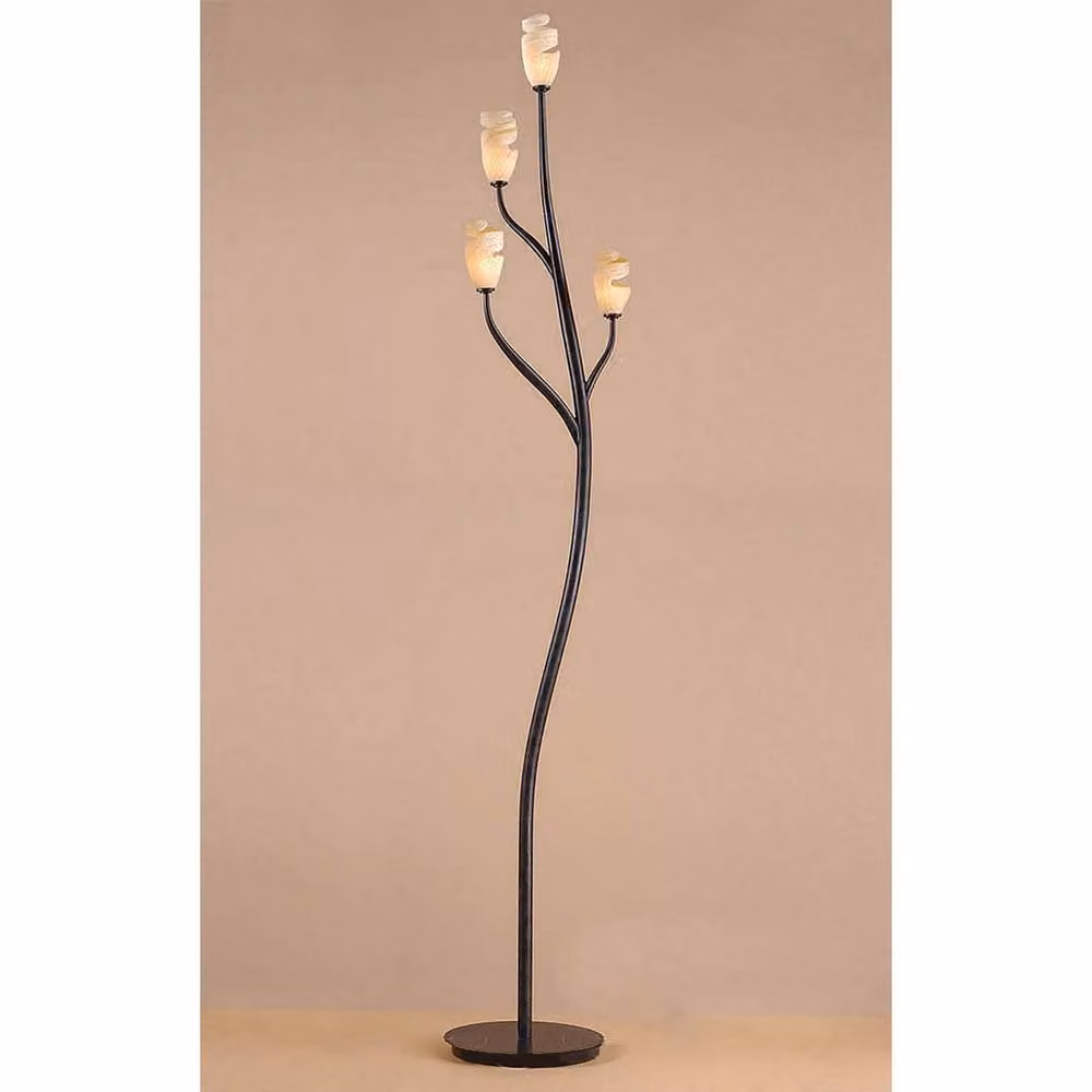 Netlighting Forest Floor Lamp with 4 G9 Lights in Brown and Black Oxide – 2