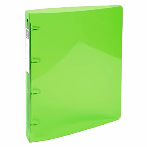Exacompta Iderama Semi-Rigid A4 Ring Binder with 4 Rings in Anise Green