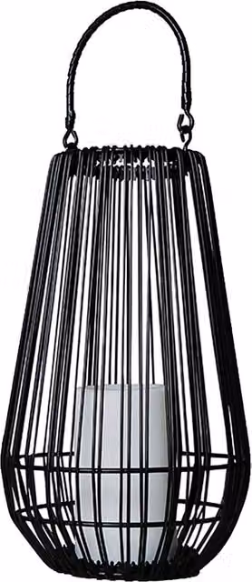ValueLights Black Metal Outdoor Wire Lantern for Tealights