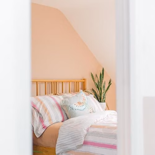 Yvonne Ellen Wobble Stripe Reversible Cotton Duvet Cover and Pillowcase Set, Multicolour, W: 140 cm, L: 200 cm