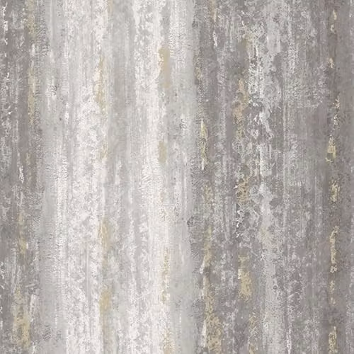 Holden Decor Distressed Concrete and Stone Stripe Industrial Style Wallpaper in Charcoal Grey and Anthracite