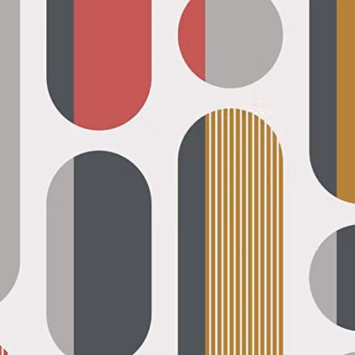Graham & Brown Envy Morse Geometric Abstract Wallpaper in Grey and Multicolour – 5