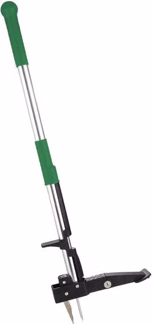 Havendro 4-Claw Telescopic Weed Puller with Foot Pedal in Green