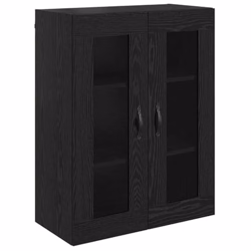 vidaXL Modern Black Highboard with Glass Doors and Internal Shelves, W/D/H: 69.5 x 34 x 90 cm – 5