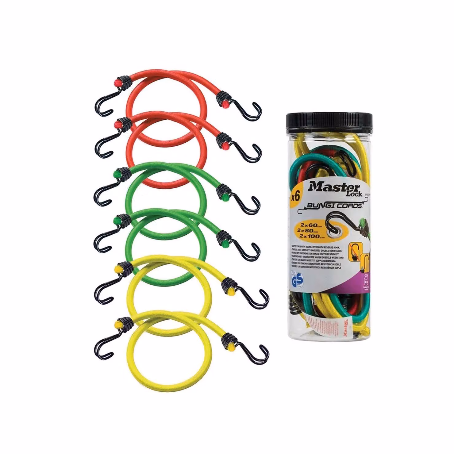 Master Lock Bungee Jar, Multicolour, Plastic Coated – 2