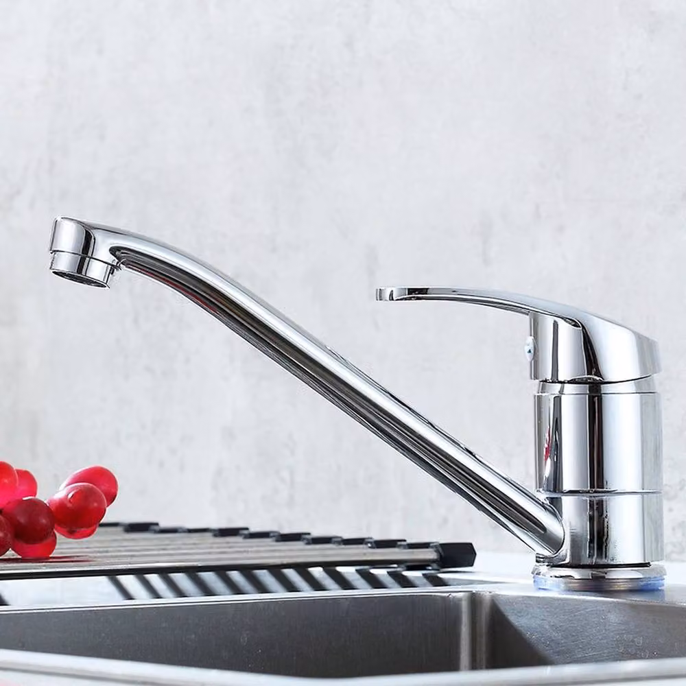 Kelvenix Single Lever Kitchen Sink Mixer Tap with Swivel Spout in Silver – 2