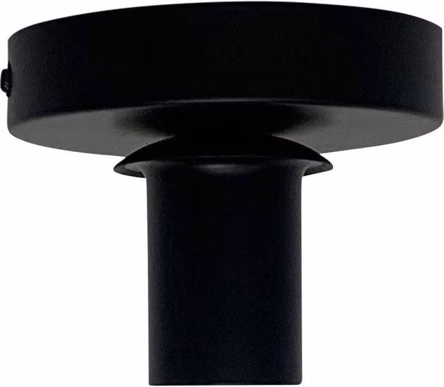 First Choice Lighting Cynthia Black Round LED Ceiling Flush Mount Light