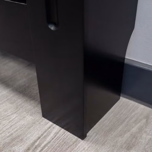 Airwave Vertical Line Style Radiator Cover in Black MDF, Small, W/D/H: 81.5 x 19.0 x 78.0 cm – 5