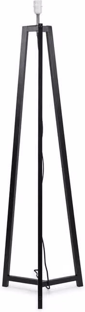 ValueLights Lottie Modern Wooden Free Standing Tripod Floor Lamp Base in Black and Grey – 1