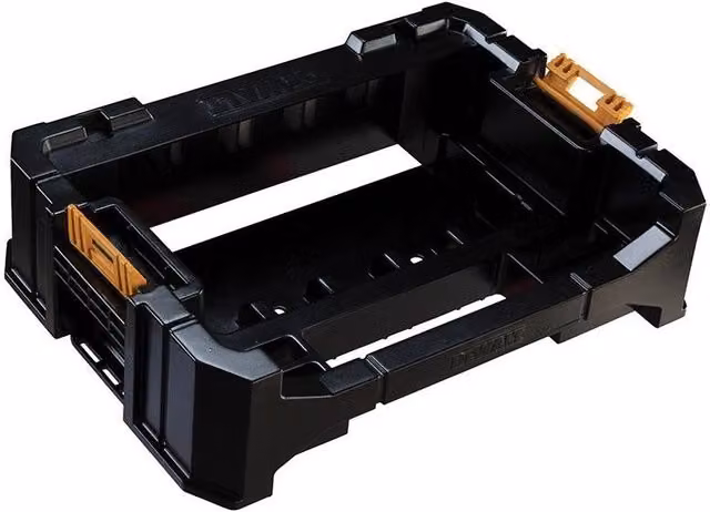 DeWalt Tstak Stackable Plastic Caddy in Black and Multicolour