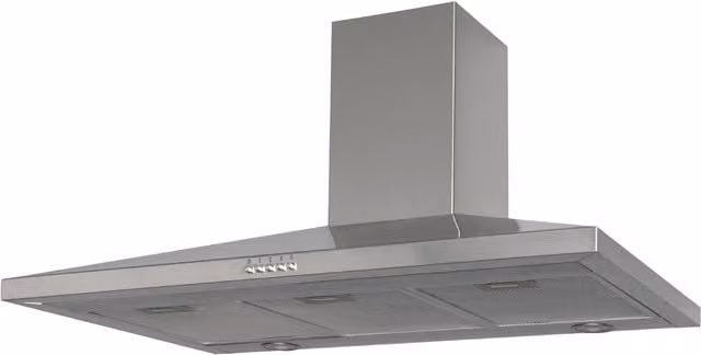 SIA Silver Chimney Cooker Hood Kitchen Extractor Fan W/D/H: 100 x 66 x 55 cm – 1
