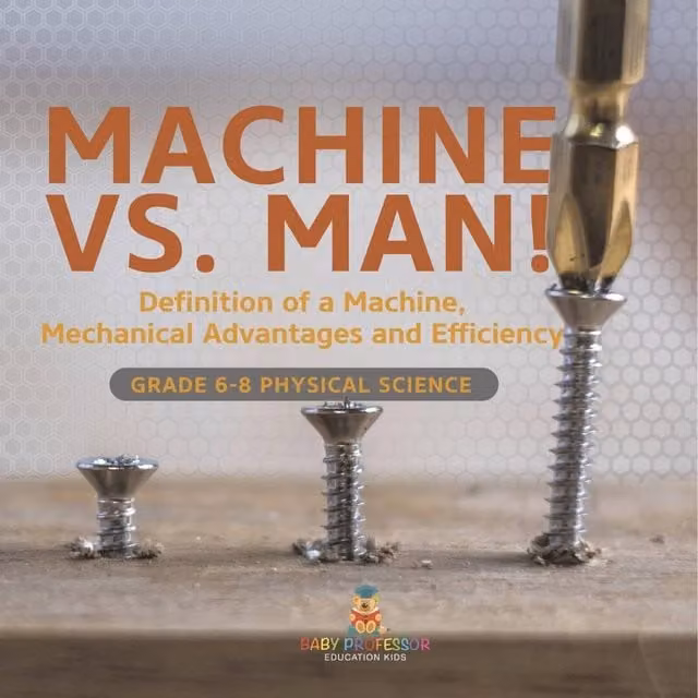 Baby Professor Machine vs. Man Definition of a Machine and Mechanical Advantages Paper Educational Set, Multicolour