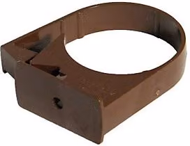 FloPlast Round Downpipe Side Fix Clip, 68mm, Brown