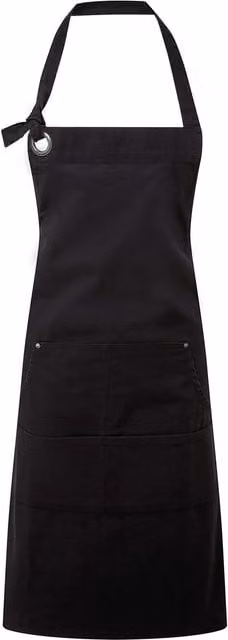 Premier Cotton Canvas Pocket Apron in Black