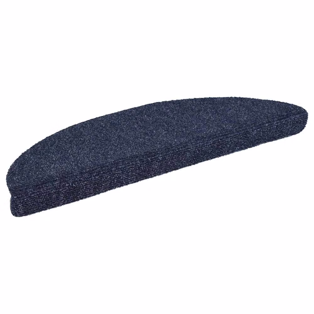 Berkfield Home 15 Piece Self-adhesive Needle Punch Stair Mats, Blue, W/D/H: 56 x 17 x 3 cm – 2