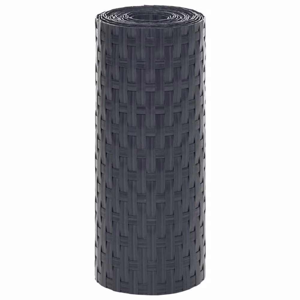 Berkfield Home Decorative Balcony Screens, 10 Pack, Anthracite Grey Poly Rattan, H 255 x W 19 cm – 4