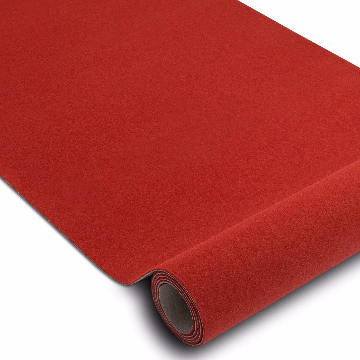 RugsX Anti-Slip Rumba Red Square Polypropylene Runner, W x D: 140 x 140 cm – 2