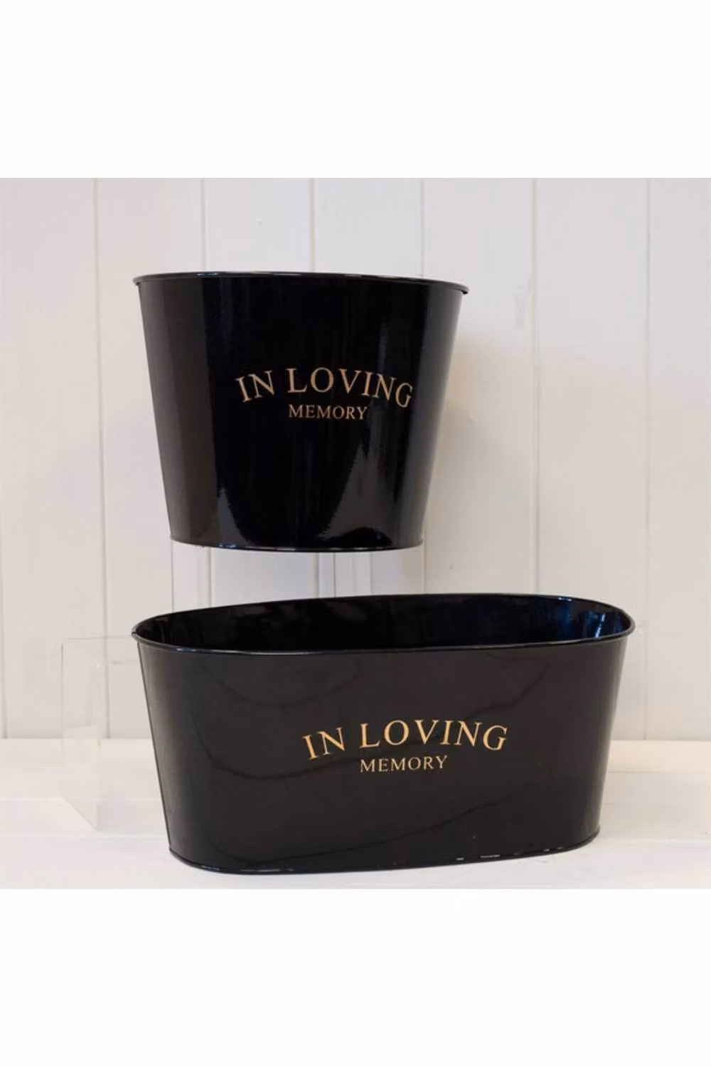 KDMD Black Zinc Memorial Planter Tub – 2