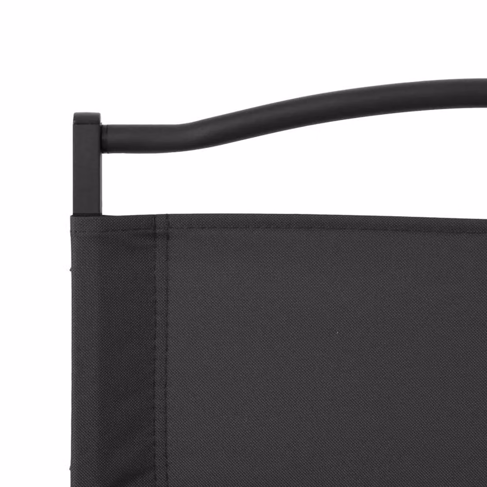 Berkfield Home Camping Chairs, 2 Pack, Black, W/D/H: 54 x 55 x 78 cm – 6