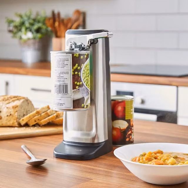 Morphy Richards 3 in 1 Electric Can Opener in Silver Stainless Steel
