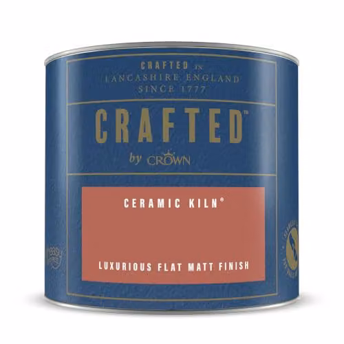 Crown Crafted Matt Emulsion Paint Tester in Ceramic Kiln, 125ml – 4