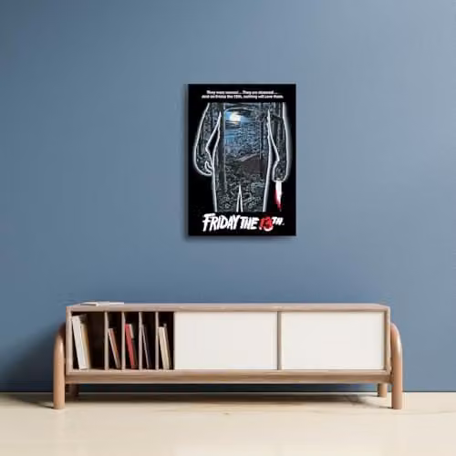 FaNaTtik Friday the 13th Limited Edition A3 Art Print, Multicolour and Black, W: 29.7 cm, H: 42.0 cm – 5