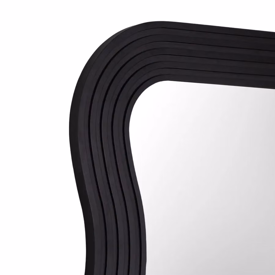 Home Garden Direct Paola Wavy Full Length Mirror in Black, W/H: 70 x 180 cm – 5
