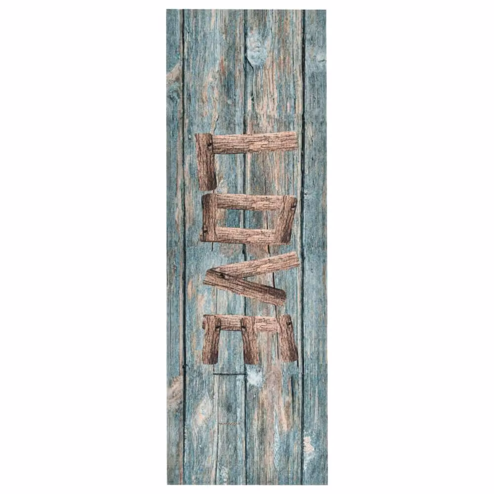 Berkfield Home Washable Kitchen Floor Mat, Multicolour Wood Look, W: 45 cm, L: 150 cm