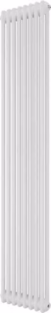 Agadon Kylo 2 Column Vertical Steel Radiator in White, Width: 38 cm