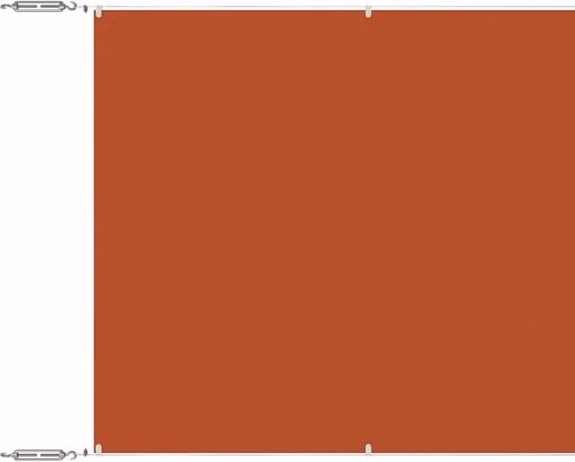 Berkfield Home Vertical Awning in Burnt Orange Oxford Fabric, W: 140 cm, H: 800 cm – 1