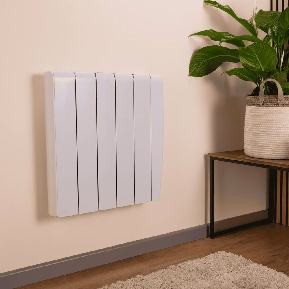 TCP Smart 1000W White Ceramic Panel Electric Radiator with WiFi App Control and Open Window Detection, Wall-Mounted Convector Heater, W: 58.0 cm, H: 44.5 cm, D: 9.0 cm – 3