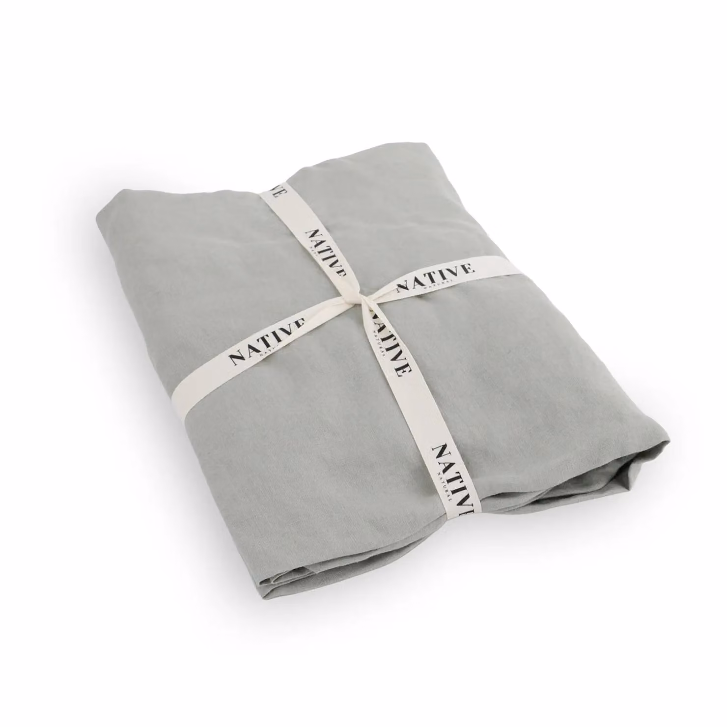 Native Natural Sand 100% Linen Single Fitted Sheet W/D/H: 90 x 190 cm – 2